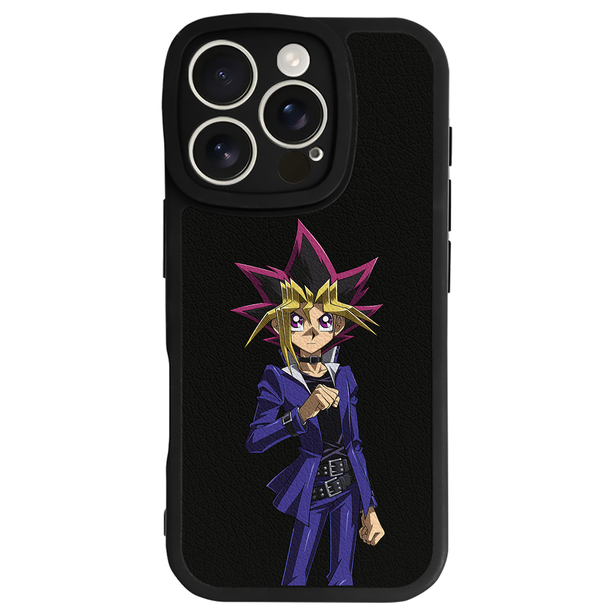 遊☆戯☆王 Yu-Gi-Oh! 【iPhone 16シリーズ対応】シリコンスマホケース（レザー調） 材質：シリコン